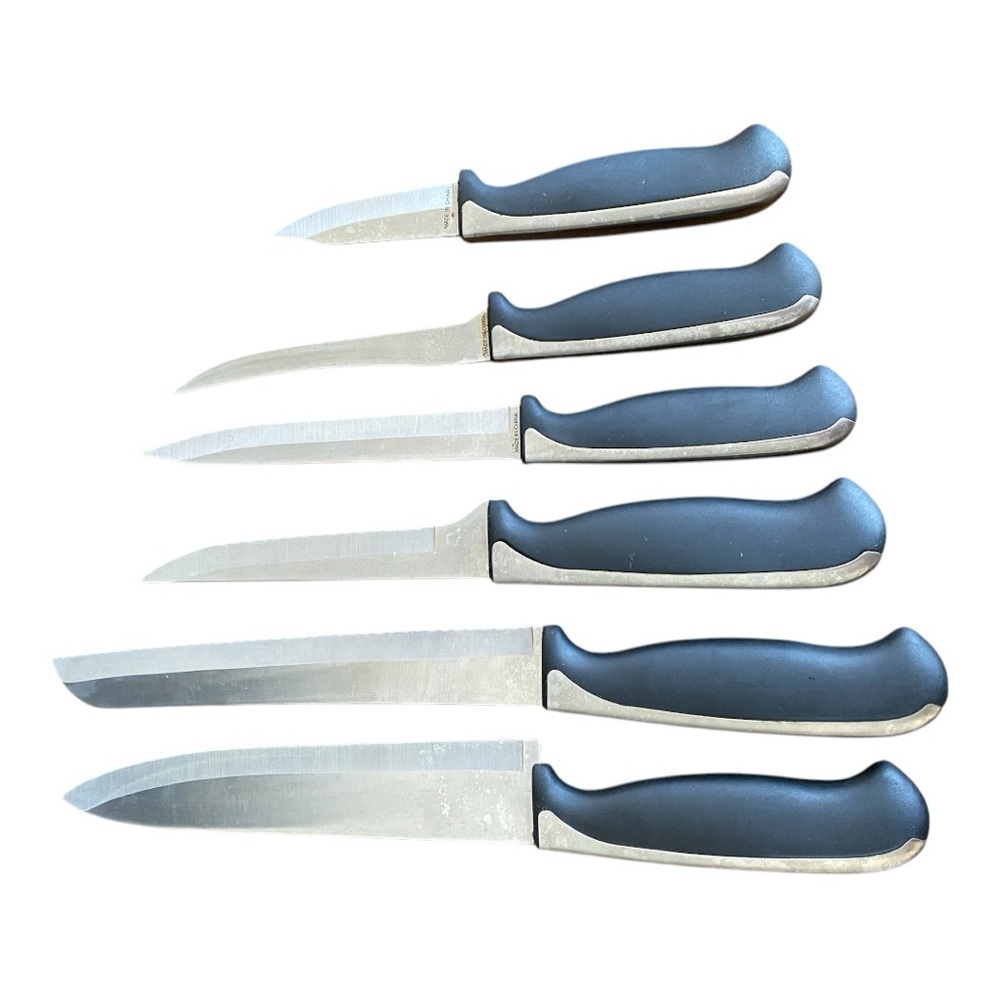 J.A. Henckels International Knife Block Set with Black & Silver Handles - Picture 10 of 16